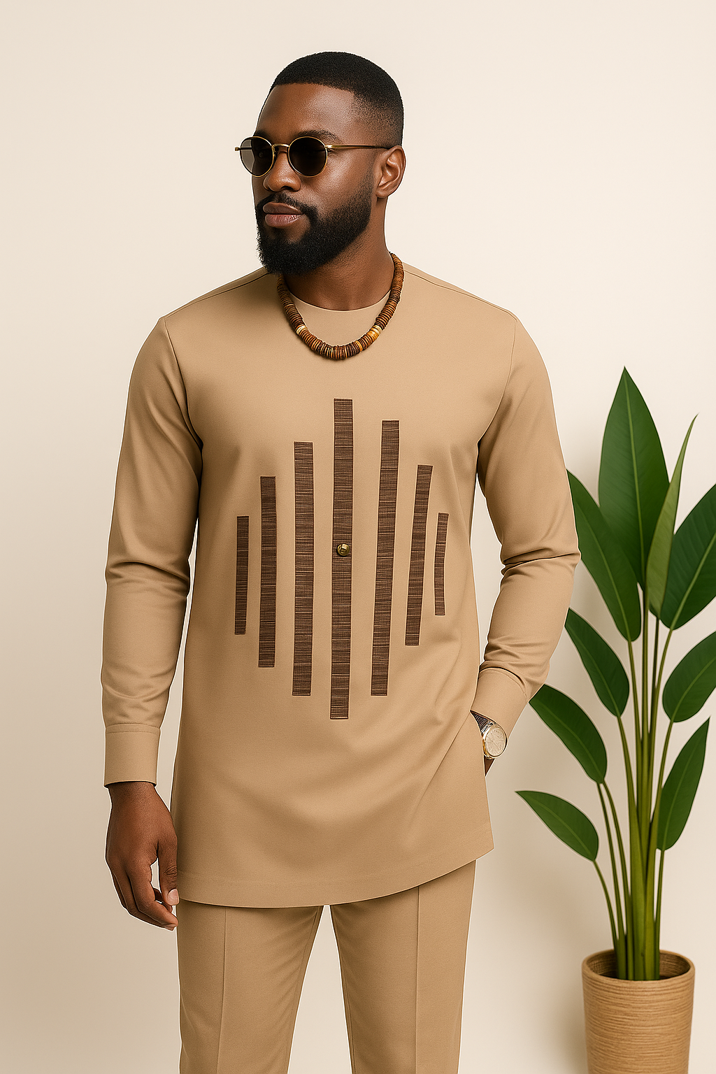 2-Piece Wood Accent Nativewear