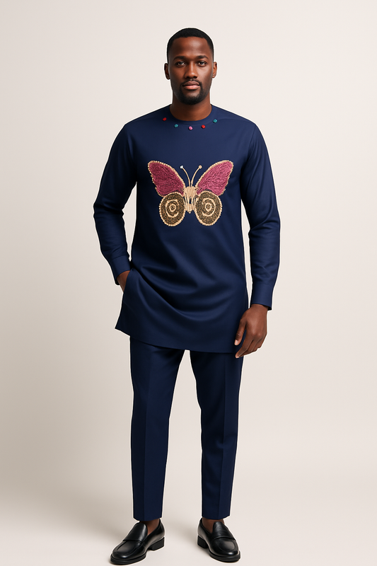 Butterfly Navy – 2Piece Senator Set