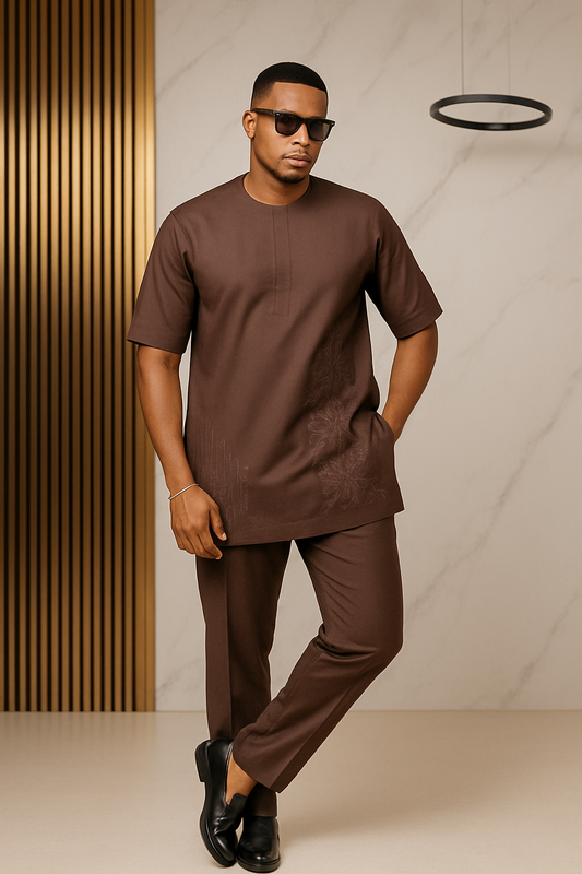 Cocoa Vibe – Men's 2-Piece Set