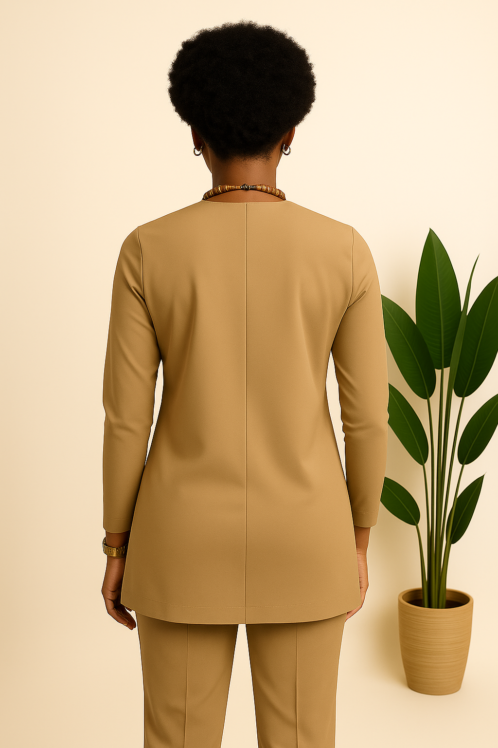 Women's 2-Piece Wood Accent Nativewear