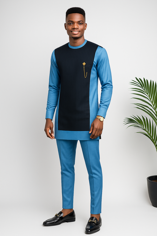 Eton Blue Contrast – Modern Senator Set