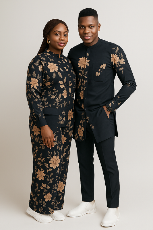 Flora Noir – Couple’s Coordinated Set