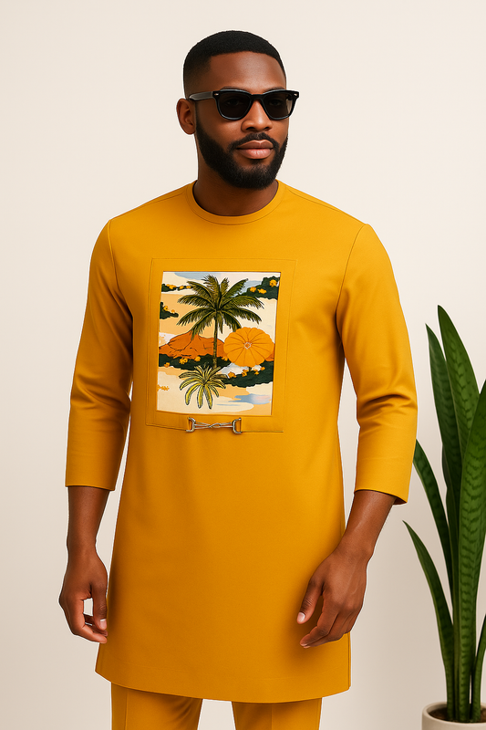Men’s Mustard Yellow 2-Piece Set