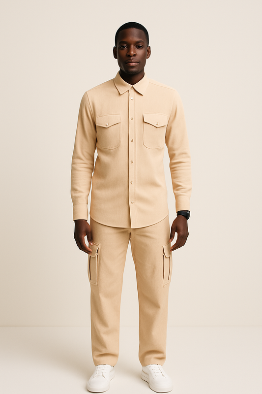 Urban Sand – Utility Shirt & Trouser Set